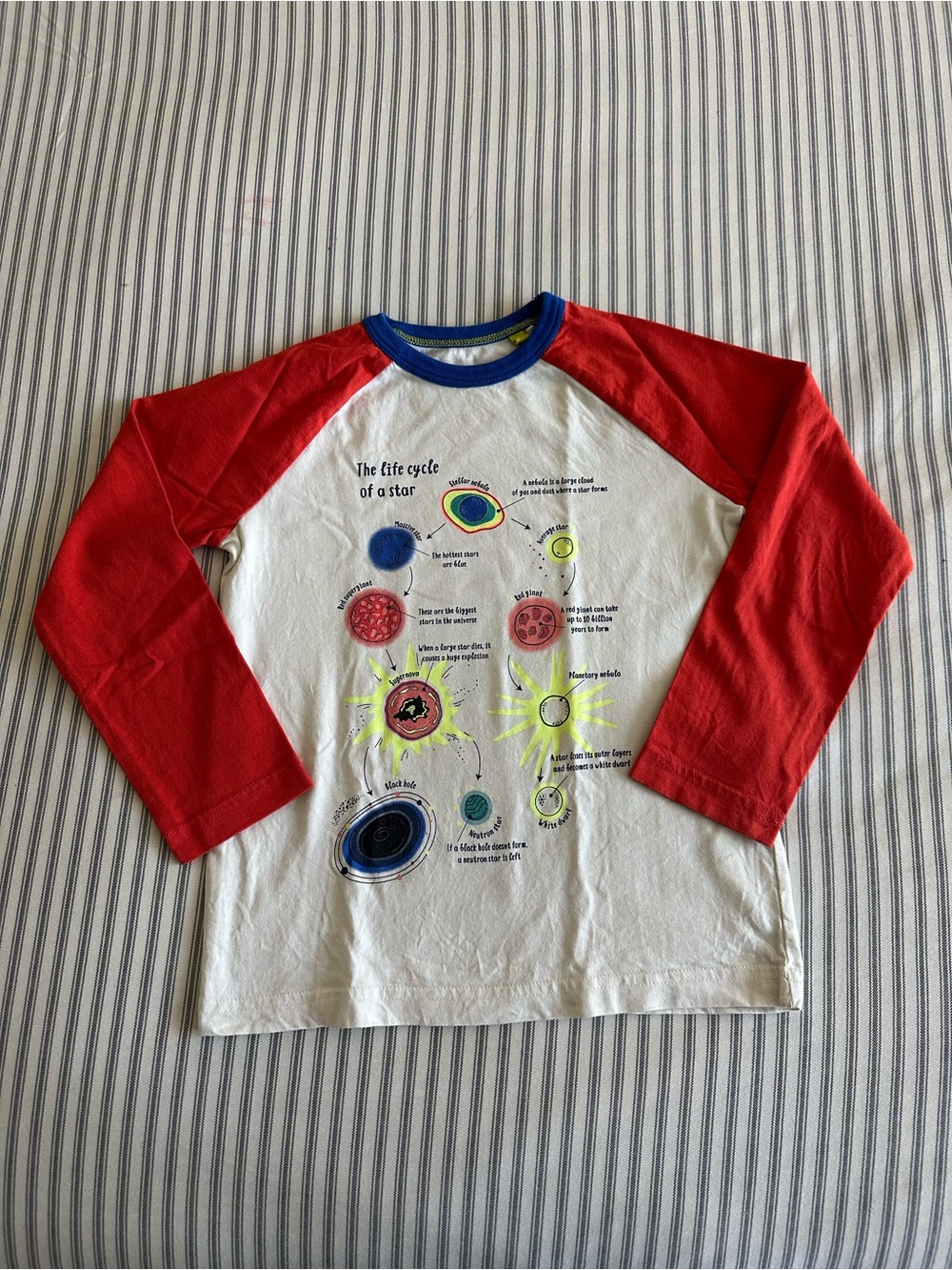 Mini Boden Raglan Tee with Science Graphic